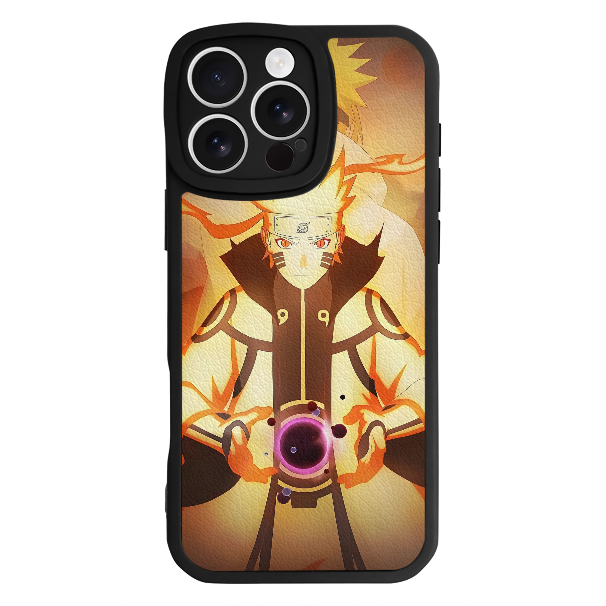 （画像用） NARUTO -ナルト- NARUTO -ナルト- 疾風伝 【iPhone 16シリーズ対応】シリコンスマホケース（レザー調） 材質：シリコン